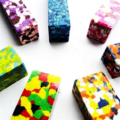 Non Toxic 10 Pcs Square Multi Colored Block Crayons For Party Favors