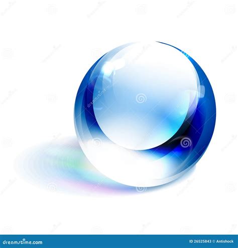 Vector Blue Shiny Sphere Stock Vector Illustration Of Modern 26525843