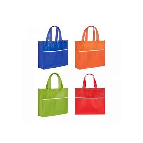 Bolsa Con Fuelle De Non Woven Y Bolsa Frontal Tasu Promocionales SIN