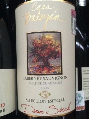 Casa Baloyán Don Sirak Selección Especial Cabernet Sauvignon Vivino