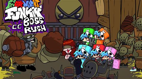 Bashing Drums Friday Night Funkin Castle Crashers Boss Rush Revived