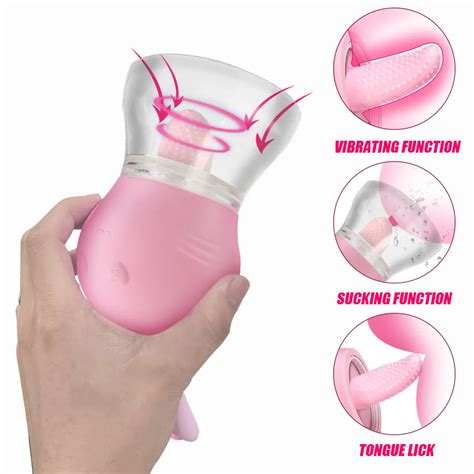 Pompe À Sein Vaginale Vibrateur De Langue Sexy Pour Femmes Ventouse