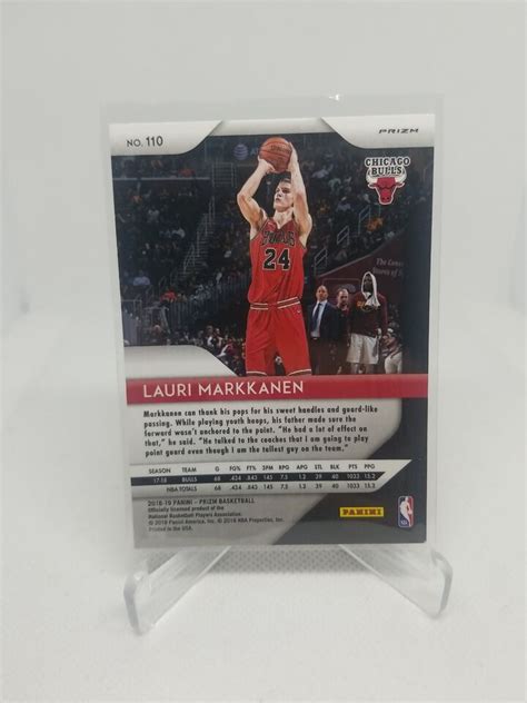 Panini Prizm Red White Blue Lauri Markkanen Nd Year Utah