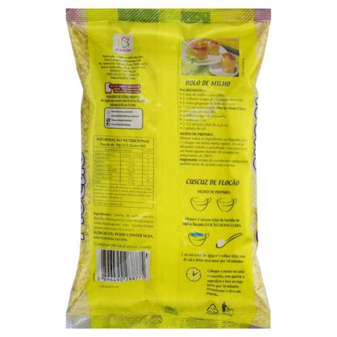 Farinha de Milho Flocão Dona Clara Pacote 500g Guarapari Taguatinga