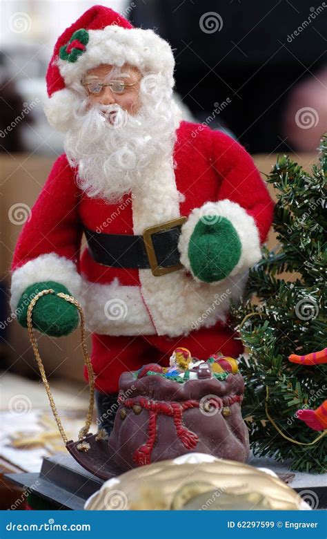 Santa Claus Decorations Christmas Stock Image - Image of flea, obsolete ...