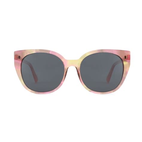 Retro Large Cat Eye Acetate Polarized Sunglasses Women