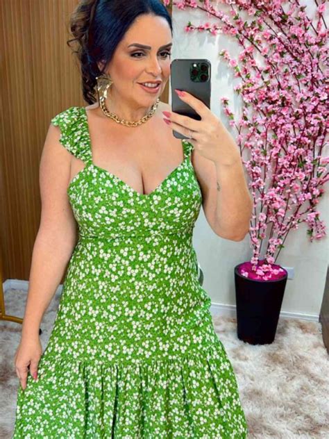 Vestido Curto Em Viscolinho Bojo E Estampa Floral Lu Modas