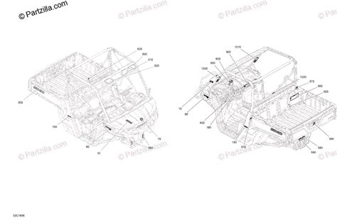 Can Am Side By Side Oem Parts Diagram For Decals Traxter T B