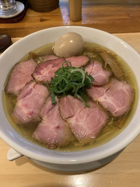 『塩煮玉子ﾁｬｰｼｭｰ 大盛り ﾁｬｰｼｭｰ』麺庵ちとせのレビュー ラーメンデータベース