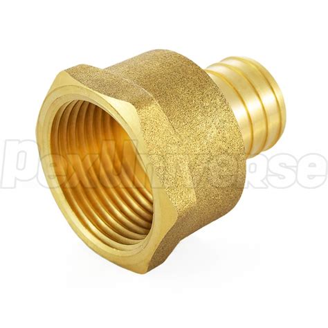 1 PEX X 1 FPT Female Threaded Adapter Brass Crimp PEX Fitting