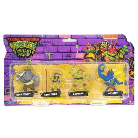 Wojownicze Wie Ninja Donatello Raphael Rocksteady Superfly Figurka