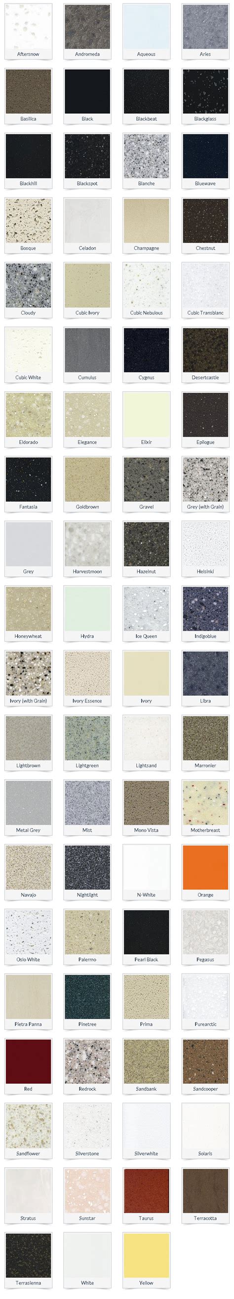 Worktops Colours Gm Kitchens Worktops