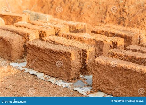 Handmade Soil Brick Stock Photo Image Of Soil Work 70285920