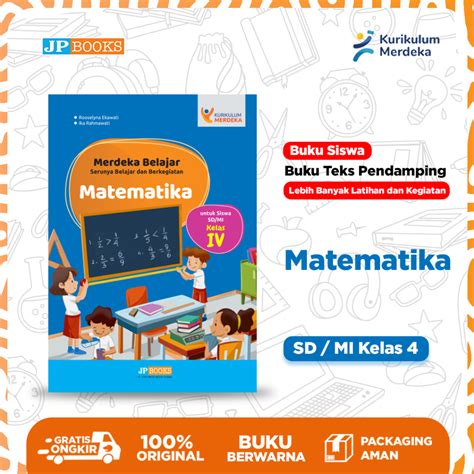 Jual Jp Books Buku Teks Siswa Pendamping Kurmer Sekolah Matematika Sd