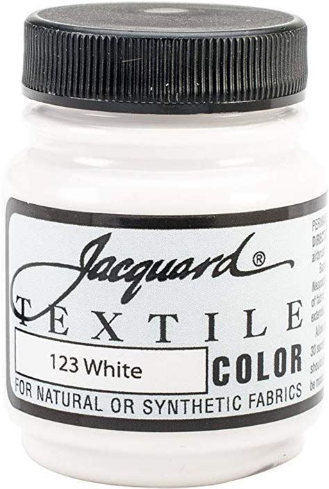 Jacquard Fabric Paint For Clothes Oz Textile Color White Leaves