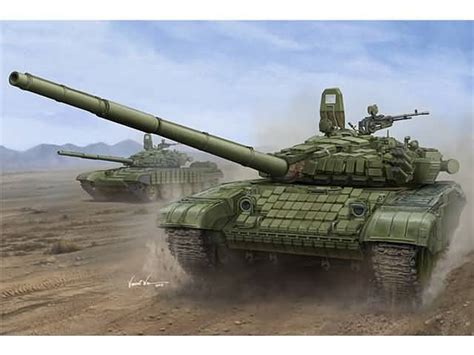 1 16 Russian T 72B B1 MBT W Kontakt 1 Reactive Armor Trumpeter