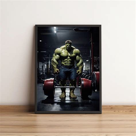 Quadro Hulk Na Academia Elo Produtos Especiais