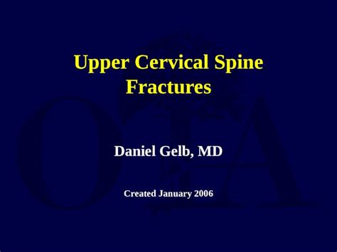 (PPT) Upper C Spine Fracture - DOKUMEN.TIPS