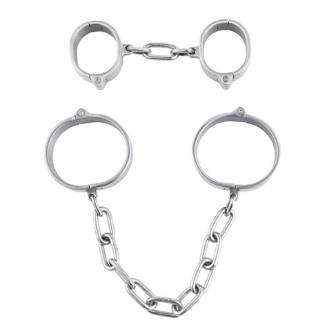 Menottes Robustes Acier Inox Bondage BDSM