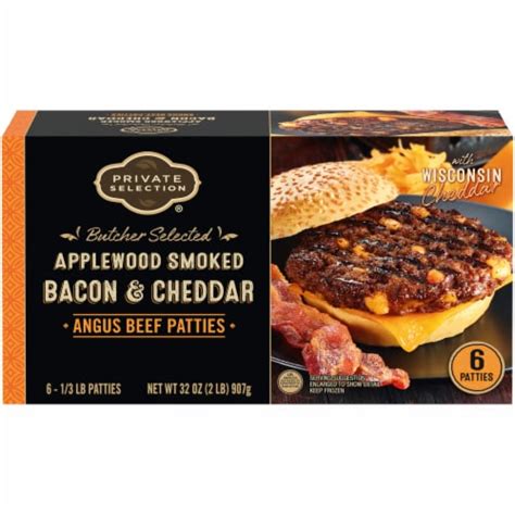 Private Selection® Applewood Smoked Bacon And Cheddar Angus Beef Patties