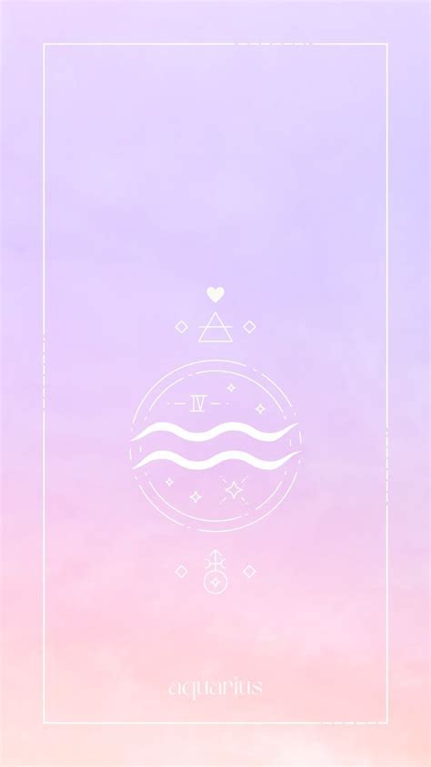 Aquarius Cloudy Pastel Aesthetic Astrology Wallpaper For Iphone Android Iphone Wallpaper Bts