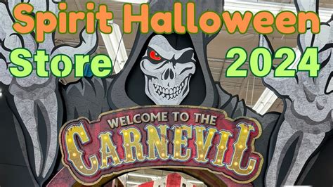 Spirit Halloween Store 2024 Carnevil Theme Youtube