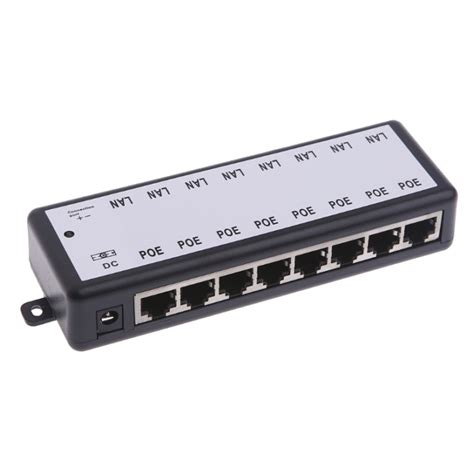 8 Port Poe Injektor A Cctv Megfigyeléséhez Ip Kamerák Power Ethernet