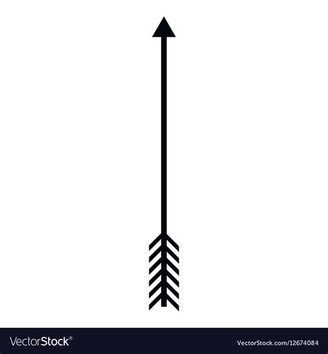 arrow icon simple style royalty  vector image
