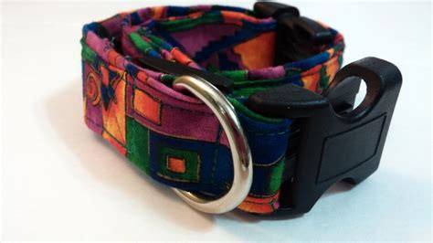 Large Fabric Dog Collars Ready To Ship Purple Dog Collar