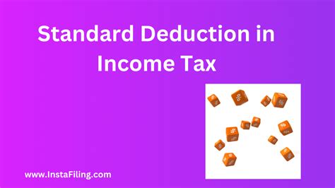 Standard Deduction In Income Tax 2023 Examples InstaFiling