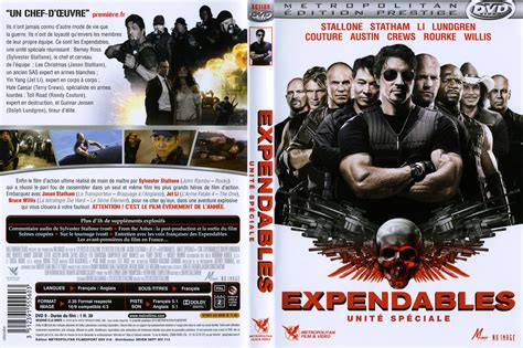 Jaquette DVD de Expendables unité spéciale Cinéma Passion