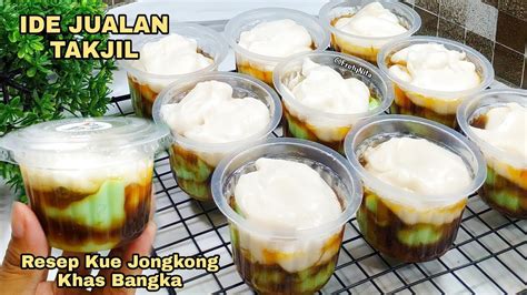 Cara Membuat Bubur Sumsum Pandan Kue Jongkong Khas Bangka Super