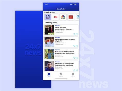 The News App Is Displayed On An Iphones Screen And It Appears To Be