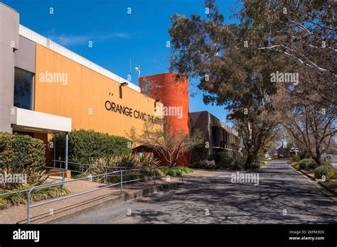 The Orange Civic Theatre (Centre) in central New South Wales, Australia, was designed in 1976 by ...