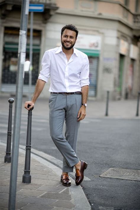 Arriba Imagen Grey Chinos Mens Outfit Abzlocal Mx