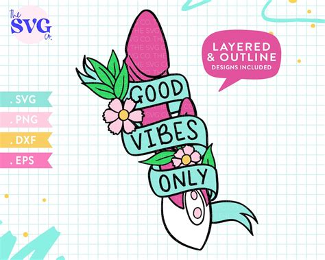 Good Vibes Only Vibrator Svg Bachelorette Party Svgpenis Etsy