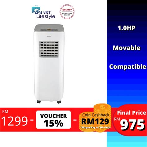 Sharp Portable Air Conditioner 10hp Cvh10yd Cv H10yd Shopee Malaysia