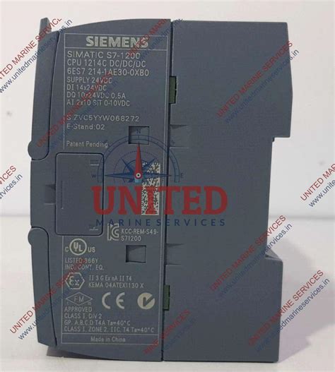 Siemens Simatic S7 1200 Cpu 1214c Dcdcdc 6es7 214 1ae30 0xb0 United