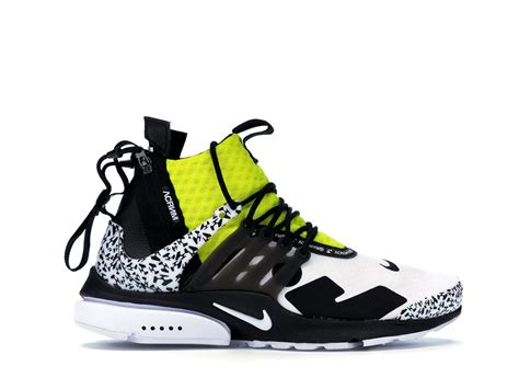 สนกเกอร Nike Air Presto Mid Acronym Dynamic Yellow SASOM