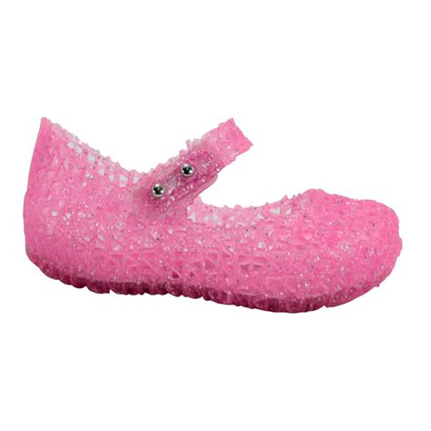 Sapatilha Mini Melissa Campana Papel BB Rosa Glitter