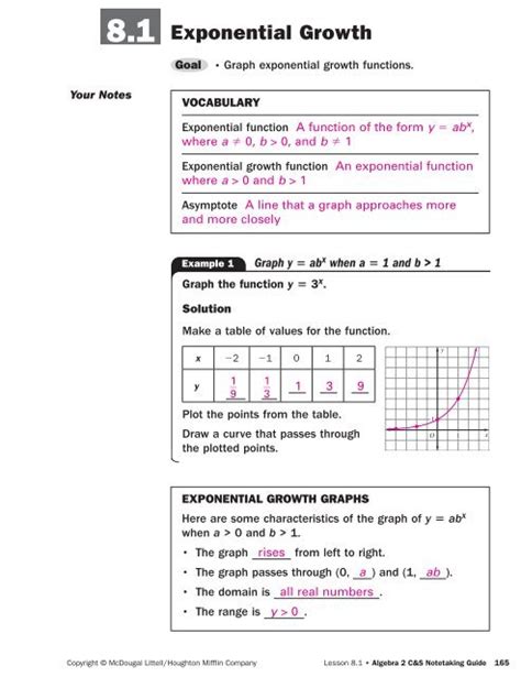 Larson Algebra 2 Practice Workbook Worksheets Library