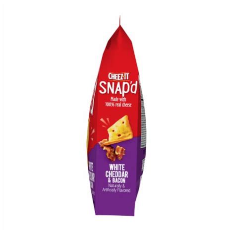 Cheez-It Snap'd Cheesy Baked Snacks White Cheddar and Bacon, 7.5 oz - Fred Meyer