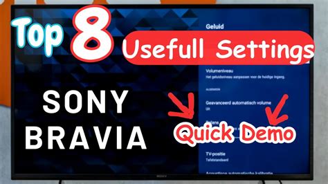 SONY BRAVIA TV Settings Explained Top 8 Interesting Features In SONY