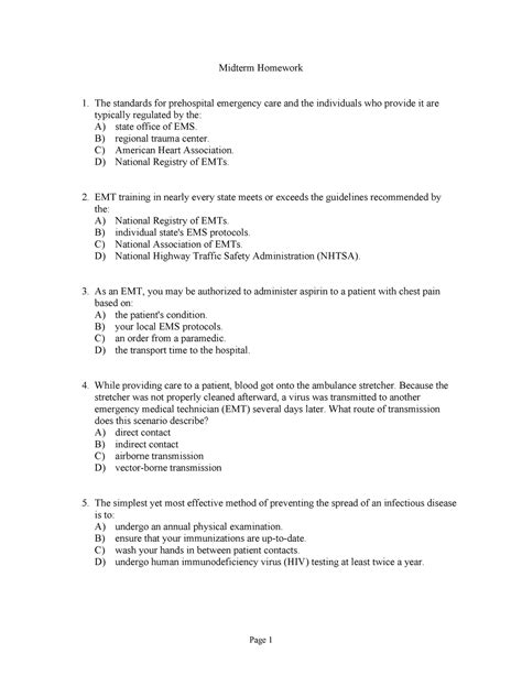 Emt Midterm Review Hw Spring 2018 Warning TT Undefined Function