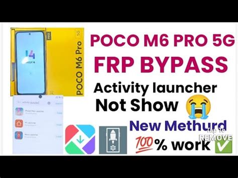 Poco M Pro G Frp Bypass Activity Launcher Not Show All Miui