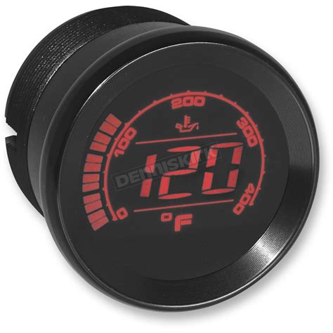 Koso North America Black Bezel HD 02 Oil Temperature Gauge BA050510