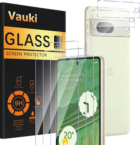 Vauki Lot De Verre Tremp Pour Google Pixel A Avec Cam Ra Protection