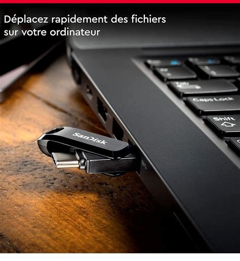 Clé Usb à Double Connectique Sandisk Ultra Go Pour Les Appareils Usb Type C 32 Go