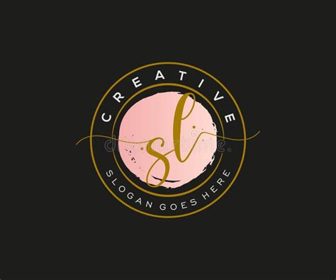 Initial SL Feminine Logo Beauty Monogram And Elegant Logo Design