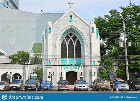 Central United Methodist Church Facade In Manila Philippines Editorial